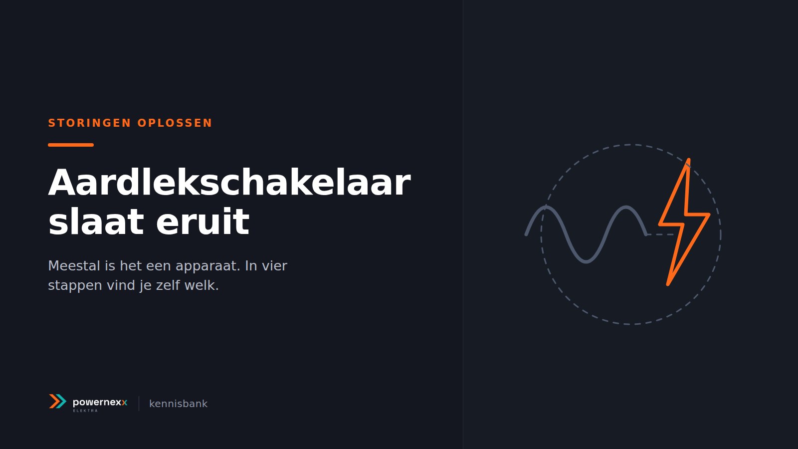 Omslagbeeld van het artikel Aardlekschakelaar slaat eruit