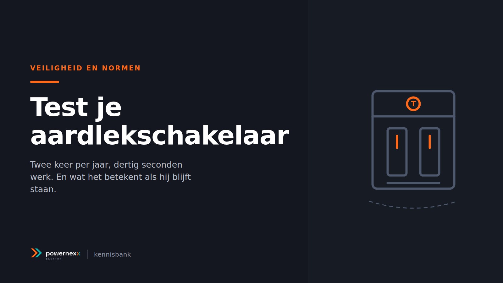 Omslagbeeld van het artikel Test je aardlekschakelaar