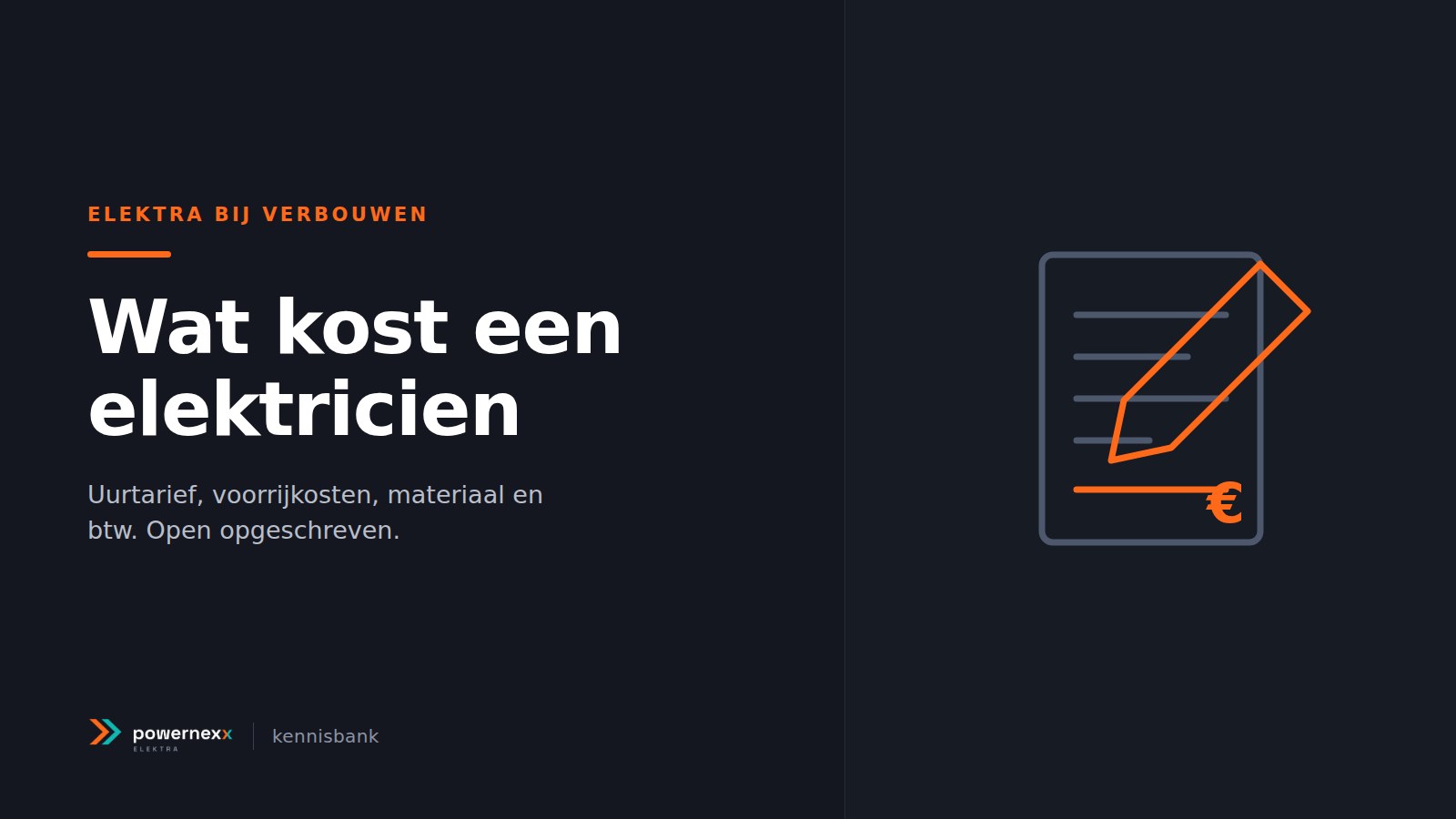 Omslagbeeld van het artikel Wat kost een elektricien